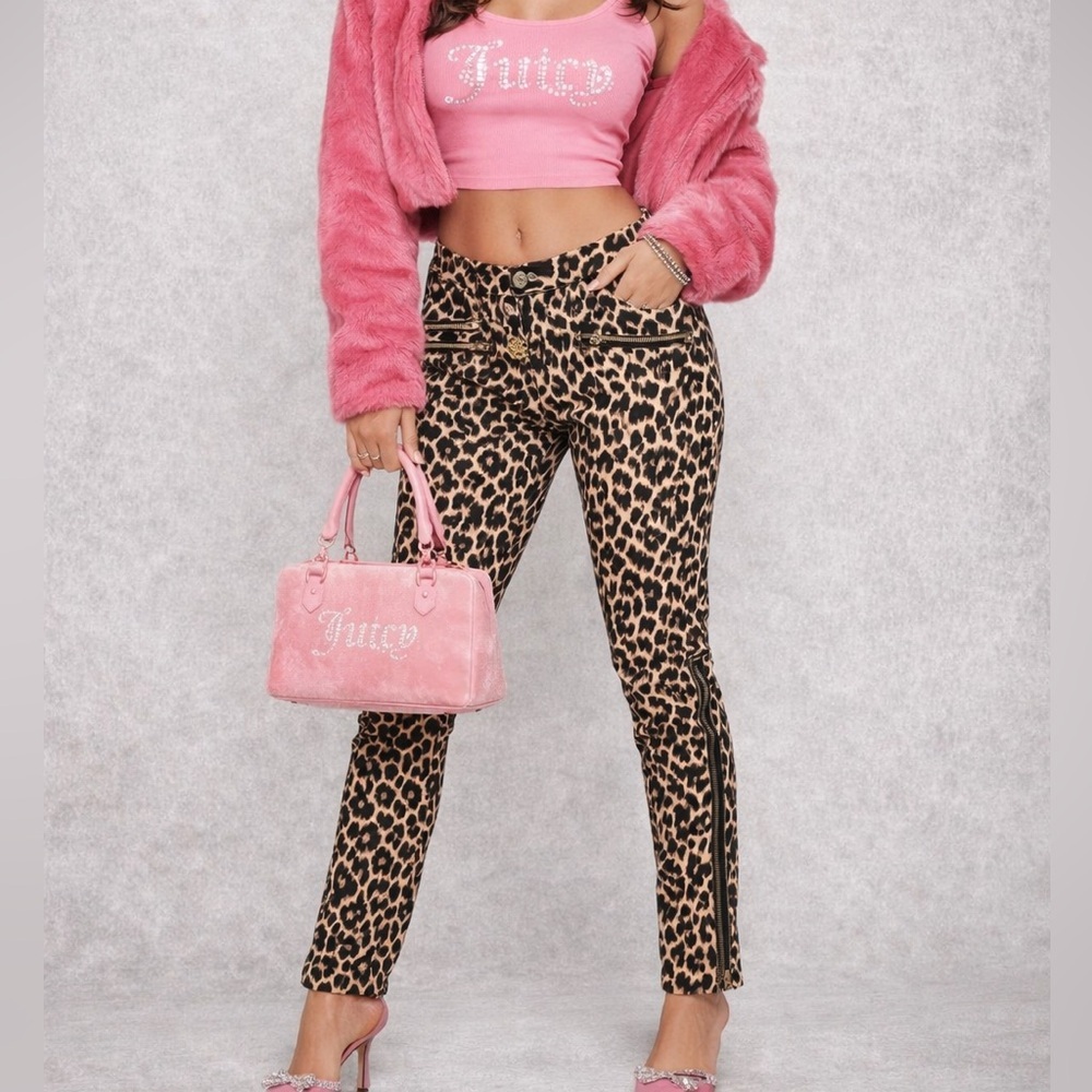 🐆 Juicy Couture Leopard Print Skinny Jeans / Pants – Size 26
